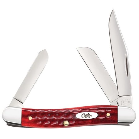 CASE CUTLERY Knife, Pw Old Red Bone Med Stockman 00786